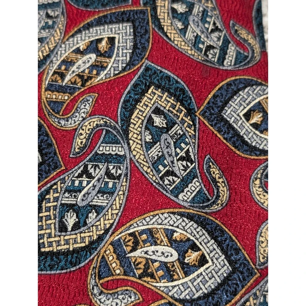 Croft & Barrow Neckties Lot of 5 Mens OS Multicolored Paisley‎ Striped Silk